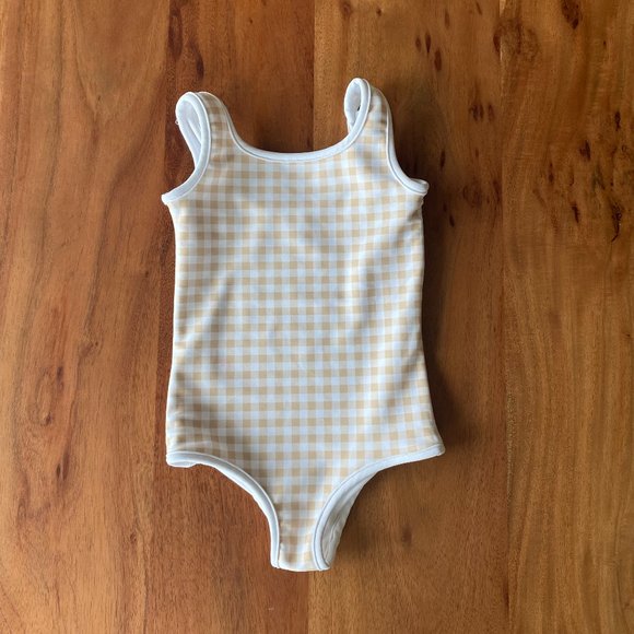 Gingham Print Swimsuit NWOT 18-24 months - Picture 1 of 5